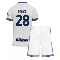 Camiseta Inter Milan Benjamin Pavard #28 Segunda Equipación Replica 2024-25 para niños mangas cortas (+ Pantalones cortos)